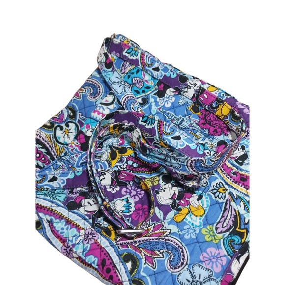 VERA BRADLEY Disney Mickey Minnie Mouse Paisley Collection Hipster Crossbody Bag - Picture 4 of 8